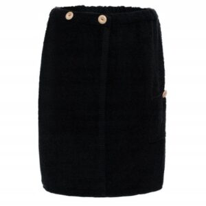 Kilt do sauny 50x140cm Czarny 100% Bawełna