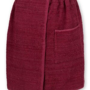Kilt do sauny 50x140cm Bordowy 100% Bawełna