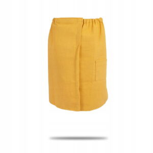Kilt Męski sauna 100% Bawełna wafel 60/150 żółty